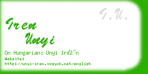 iren unyi business card